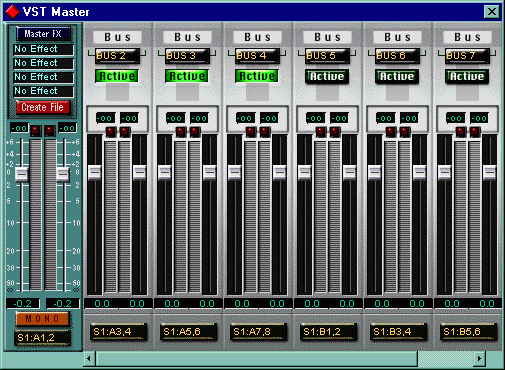 Cubase VST/24 Master Window