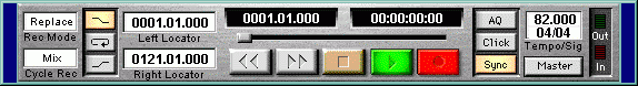Cubase VST/24 Transport